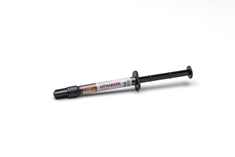Pulpdent EMO2 EMBRACE Esthetic Opaquer Light Cure Syringe Off-White 2.1 Gm Pulpdent EMO2 EMBRACE Esthetic Opaquer Light Cure Syringe Off-White 2.1 Gm